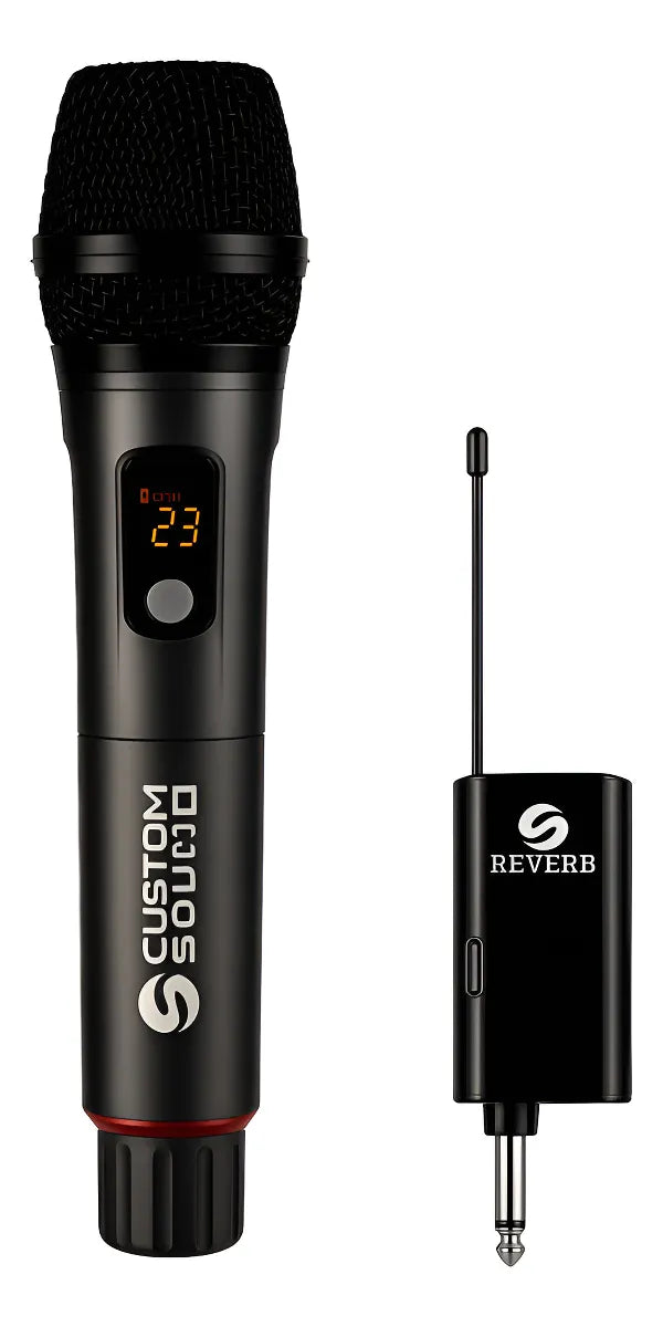 Microfone Sem Fio Usb-c Uhf Custom Sound Cw70 Recarregável