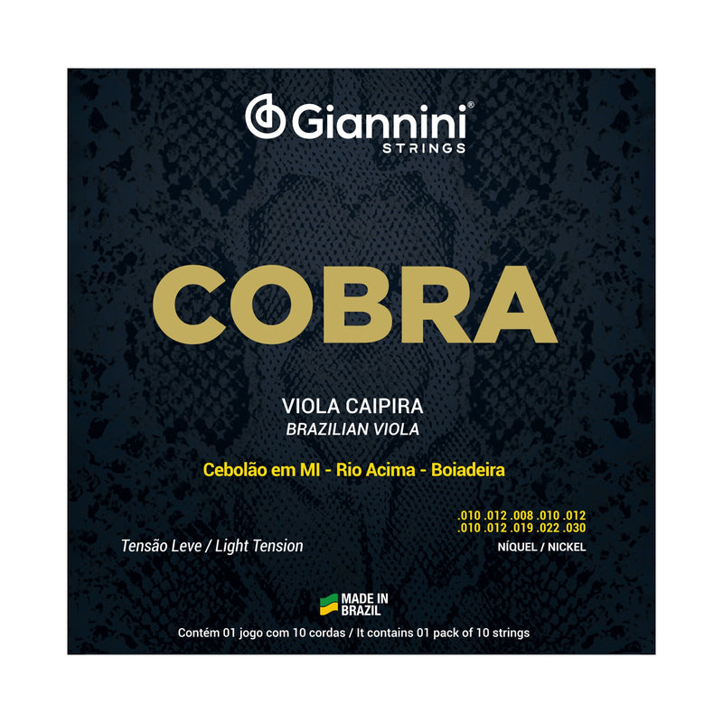 Encordoamento para Viola Giannini Cobra Níquel GESVNL Leve