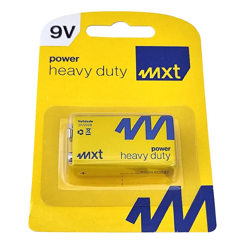 Bateria Super Heavy Duty Zinco 9v Mxt Blister