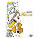 Caderno Espiral de Musica Gd 100 Paginas Izzo