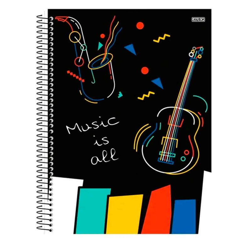 Caderno de Musica SD Inovações Gráficas 80 Folhas Capa Dura