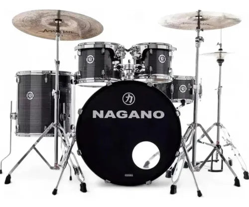 Bateria Acústica Nagano Garage Fusion GTS com Banco