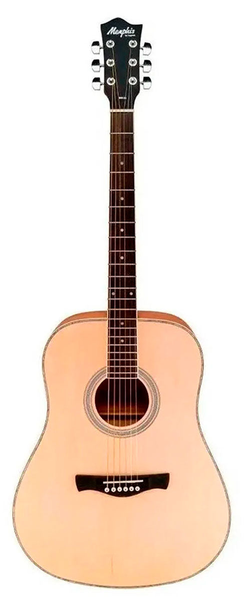 Violão Memphis Eletroacústico Aço MW-20 Memphis NTS Natural