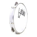 Pandeiro 10 Abs Plat Inox Pele Leitosa Batuka Branco