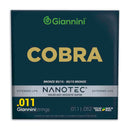Encordoamento para Violão Aço 0.11 Giannini Nanotec Bronze