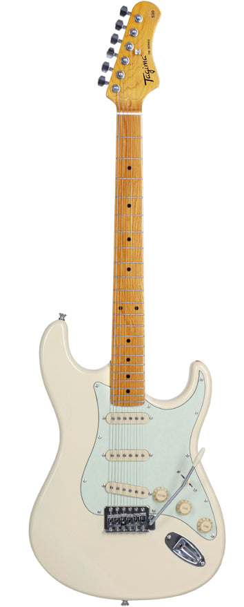 Guitarra Strato 3s Escala Clara Escudo Awh Tg-530 Owh Tagima
