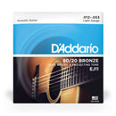 Encordoamento Violão Aço .012 D Addario Bronze 80/20 EJ11