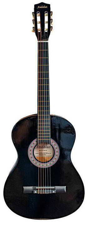 Violão Andaluz Nylon Cg3801 Black Bk