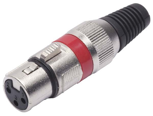 Conector Plug XLR Fêmea Vm Níquel MXT
