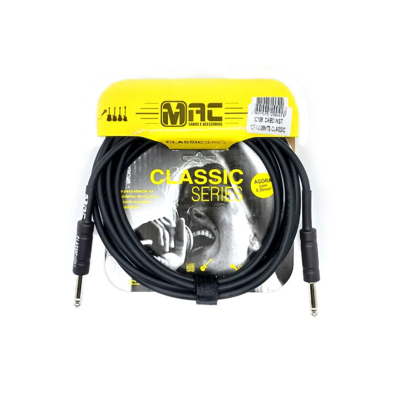 Cabo Profissional Mac IC10B Classic Séries 3,05 Metros