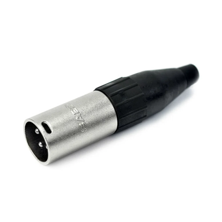 Conector Plug XLR Macho Santo Ângelo 3 Polos Sa2x Niquelado