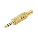 Conector Plug P2 Vermelho Dourado MXT