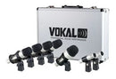 Kit de Microfone para Bateria Vokal VDM-7 preto/prata