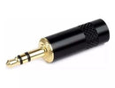 Conector Plug P2 Stereo MXT Profissional Preto dourado P30G