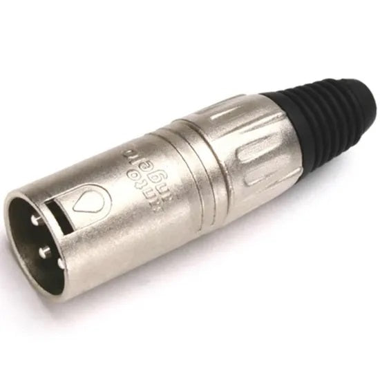 Conector Plug XLR Linha 3 Polos Macho Santo Angelo Mod L3mnn01