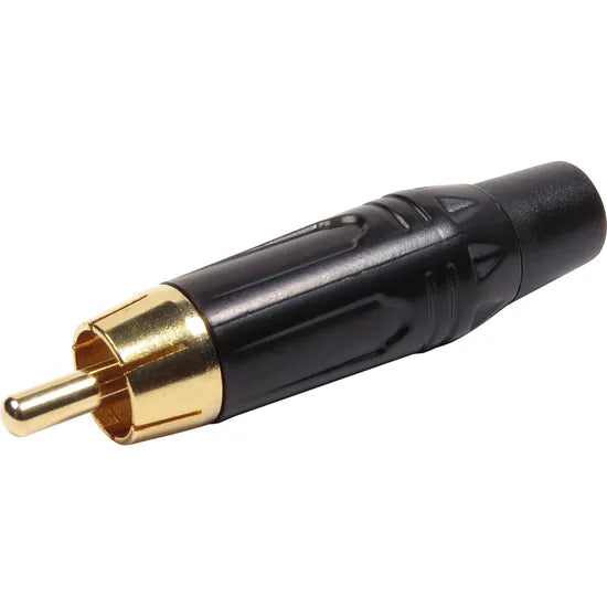 Conector Plug RCA Macho Devox Preto
