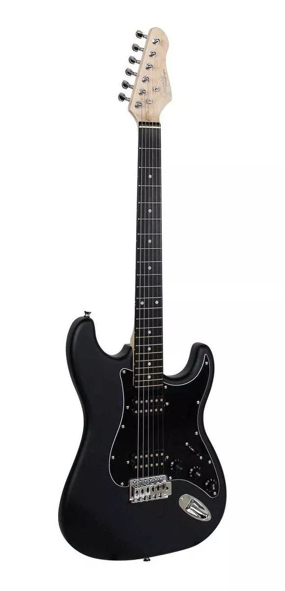 Guitarra Elétrica Giannini G-102 Preta com escudo Preto