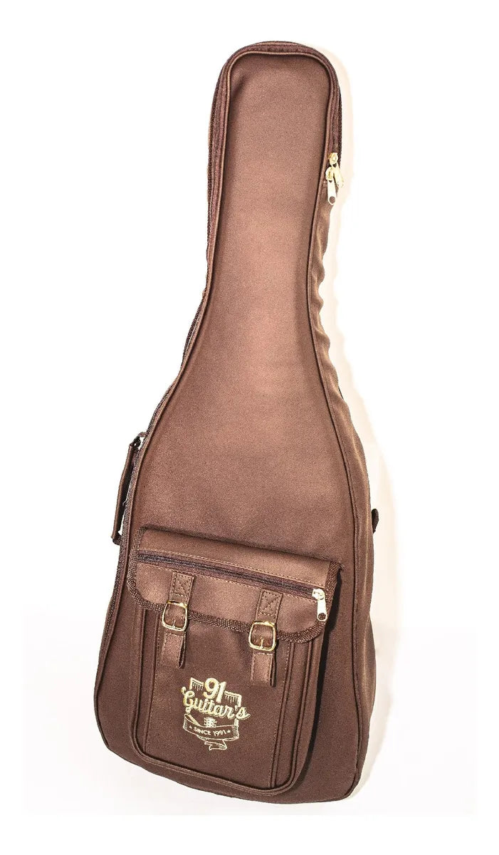 Bag Super Luxo Semi Case 91 Guitars para Guitarra Marrom