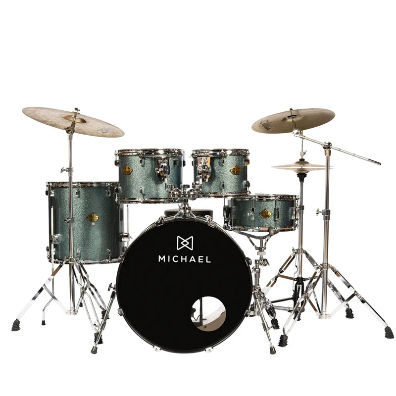 Bateria Michael Legacy Dml422 Bumbo 22 Sparkle Marine Blue