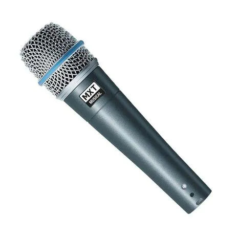 Microfone com Fio Dinâmico MXT Pro BTM-57A beta sm57 Com Cabo