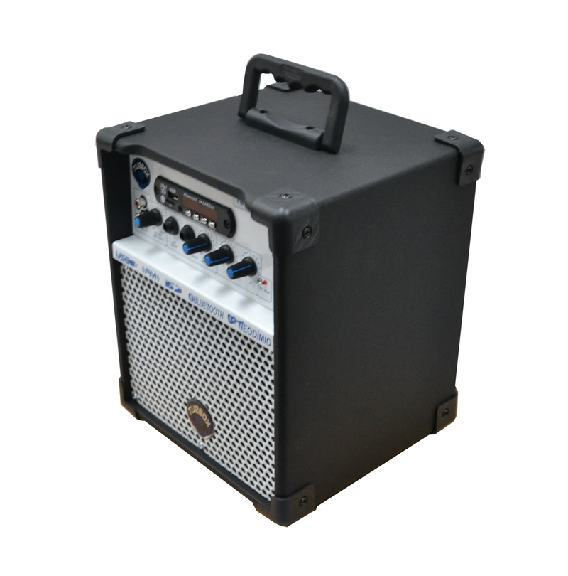 Caixa de Som Multiuso Leacs Tb100 Turbox Conexões Usb Bt Sd