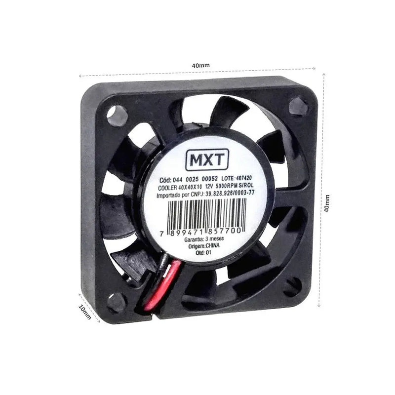 Cooler 40X40 10MM 12V 5000RPM