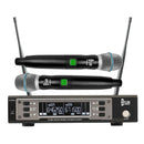 Microfone Sem Fio Duplo Profissional Dylan D-9000 Uhf