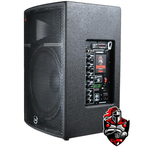 Caixa Som Leacs Brava 1200 Ativa 250W RMS Alto-Falante 12