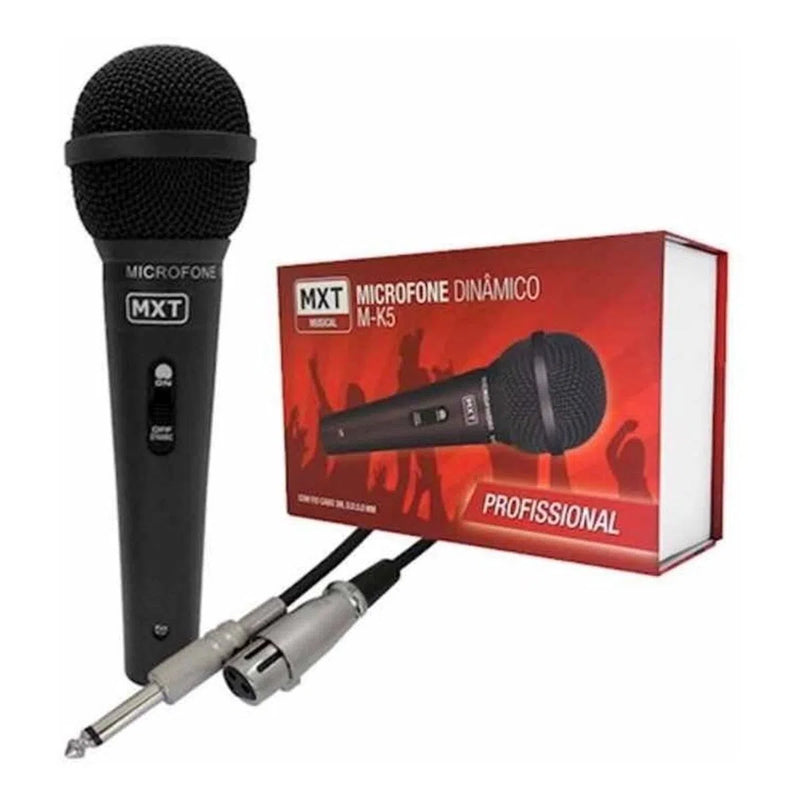 Microfone com Fio Dinâmico Profissional MXT MK5